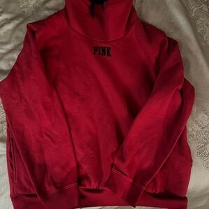 Victoria's Secret Pink Sweatshirt Sherpa Lined Cowl Neck Pullover